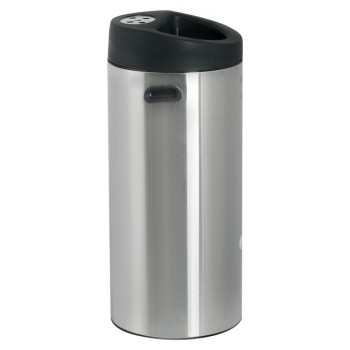 سطل اداری استیل 25 لیتری جاسیگاری درب پلیمر